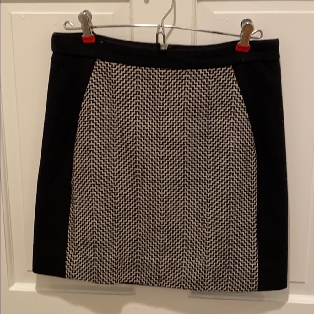 J.Crew wool mini skirt.